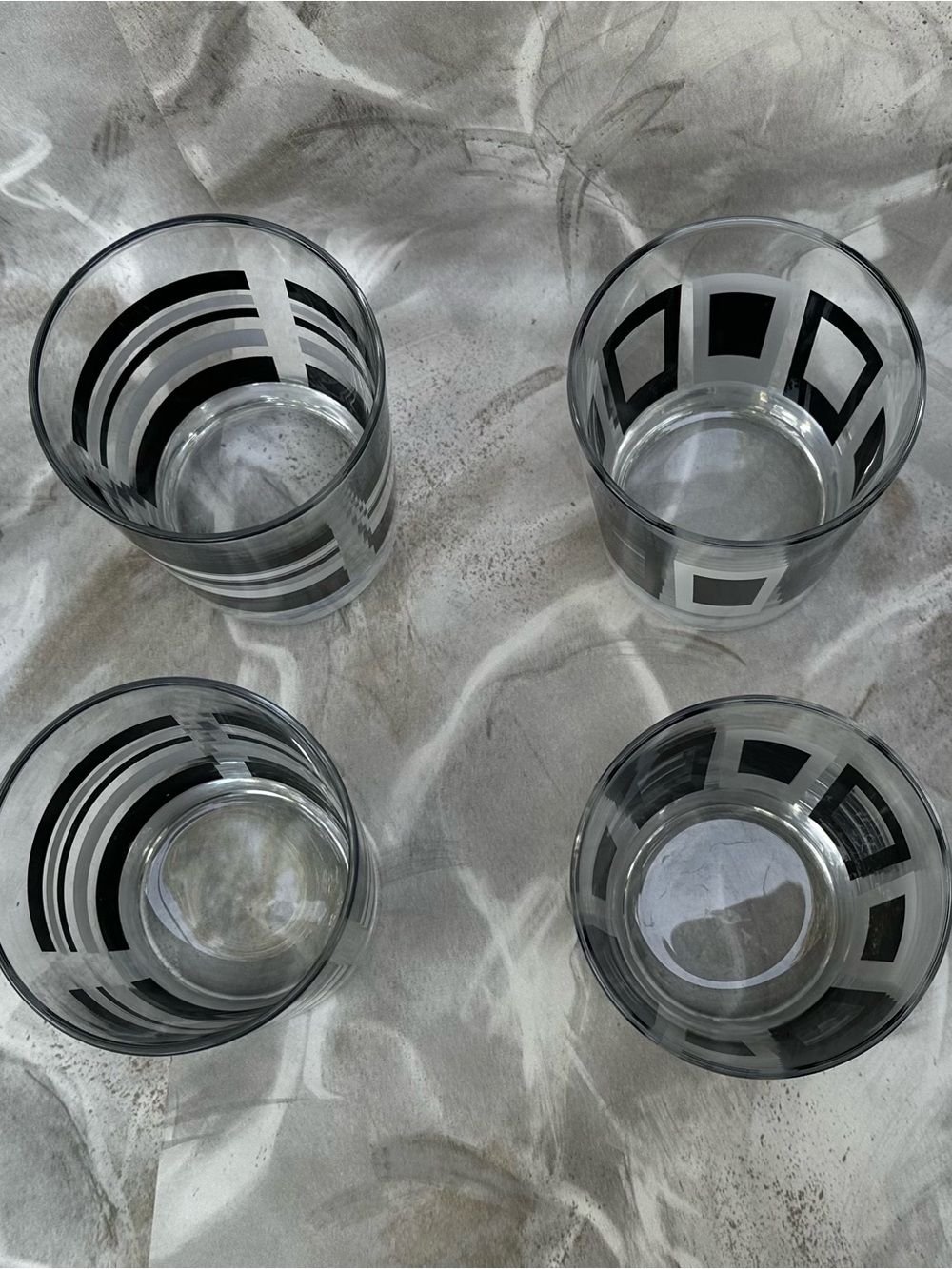 Libbey MCM Geometric Rocks glasses - Picture 5 of 15